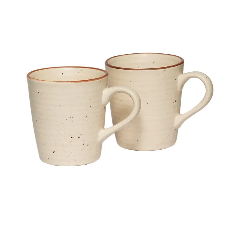 Handmade Ceramic Coffee Mug (300 mL Each) - Set Of Two media 4