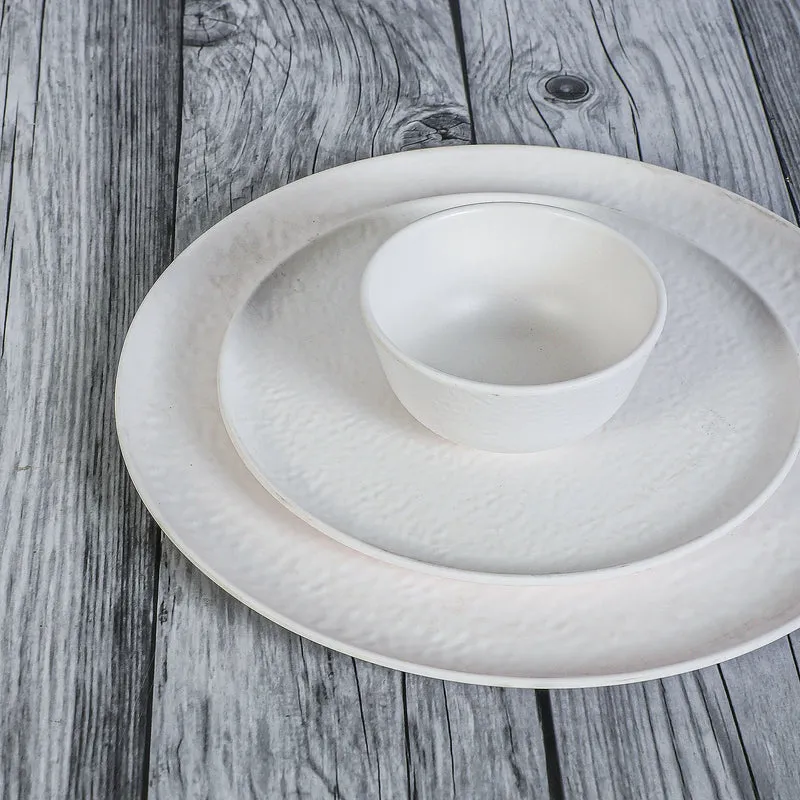 Dotura Melamine Dinner Set (White) - 24 Piece Set media 3