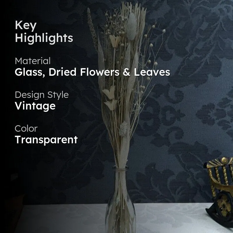 Isoline Vase With Dry Flowers media 2