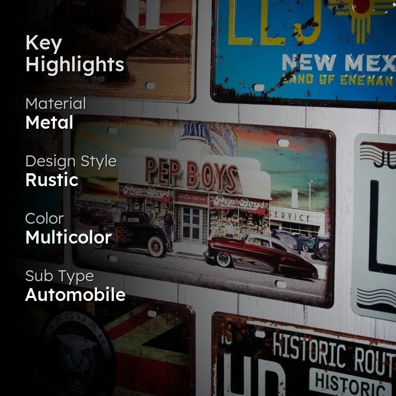 Pep Boys Metal Wall Accent media 2