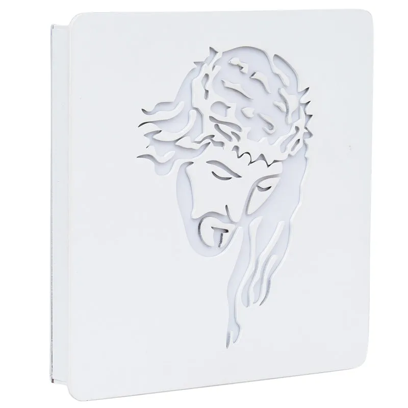 Jesus Christ LED Wooden Wall Lamp media 3