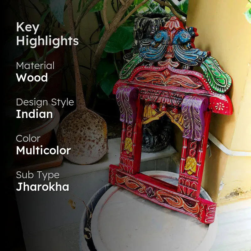 Milasha Jharokha Wooden Wall Accent media 2
