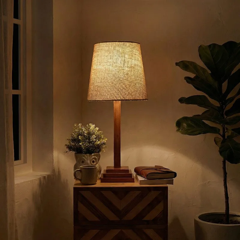Klaris Jute Table Lamp - Brown,Beige media 3