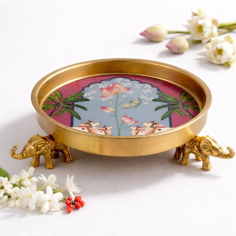 Royal Lotus Elephant Metal Urli media 3