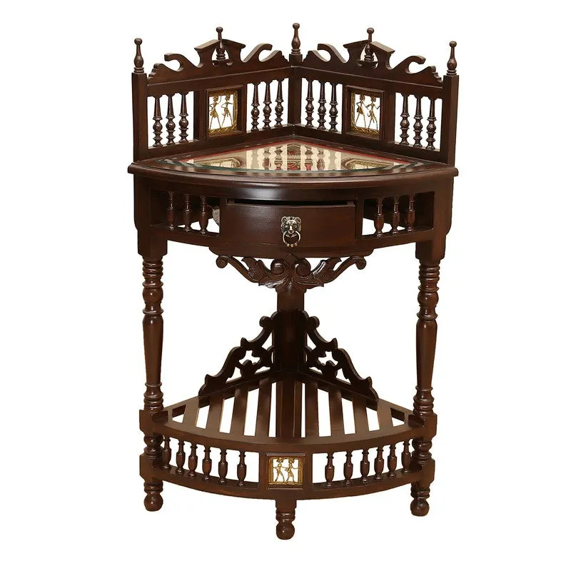 Quadro II Teak Wood Side Table media 3