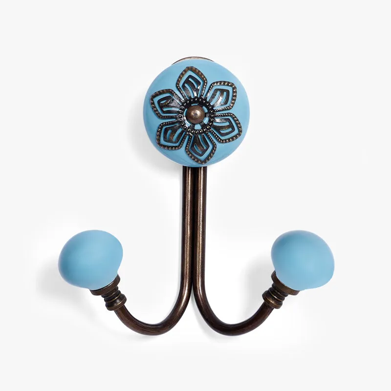 Hesho Filigree Wall Hook - Blue media 3