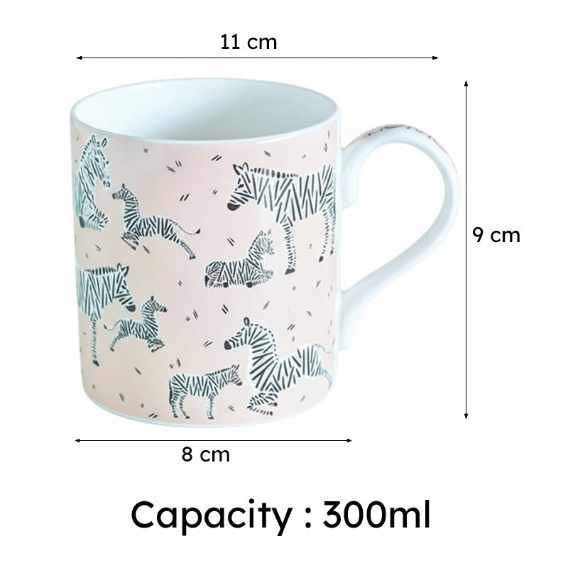 Zebra Ceramic Coffee Bone China Coffee Mug (300 mL) media 6