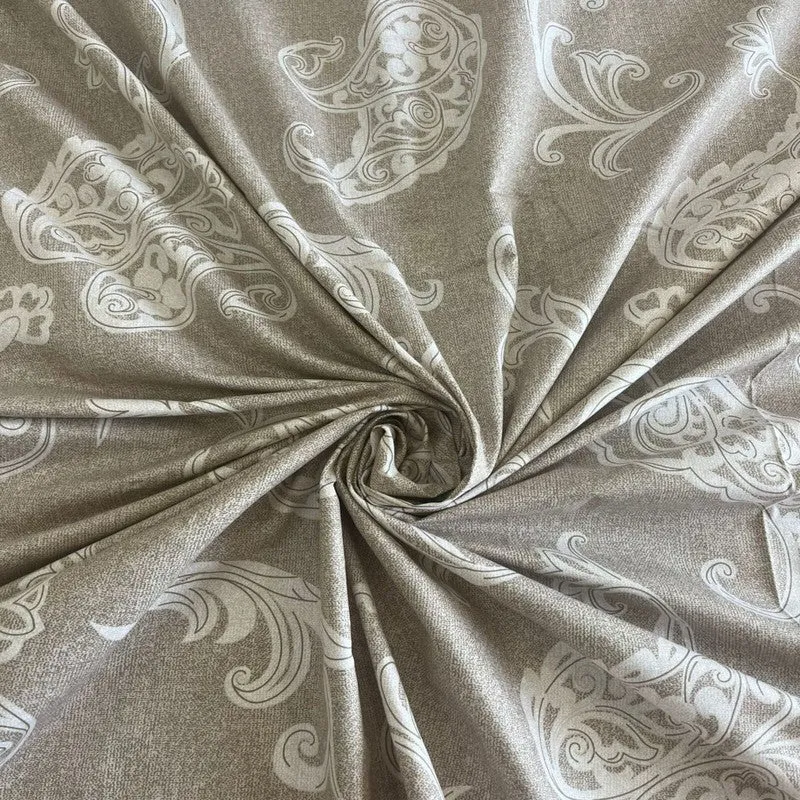 Aangan Kala Cotton Bedsheets (Beige) - 400 TC media 4
