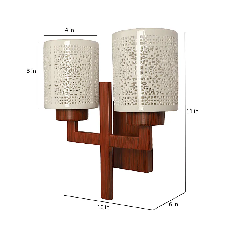 Ivra Duo Wooden Wall Lamp media 10