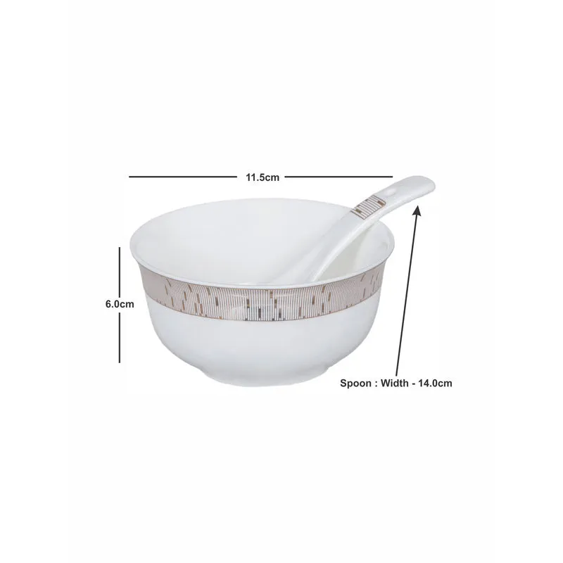 Calypo Serving Bowl With Spoon (280 ML) - Twelve Piece Set media 5
