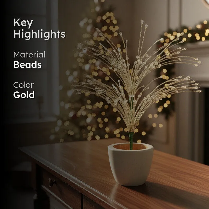 Sparkle Fountain Stem Christmas Ornamnets media 2