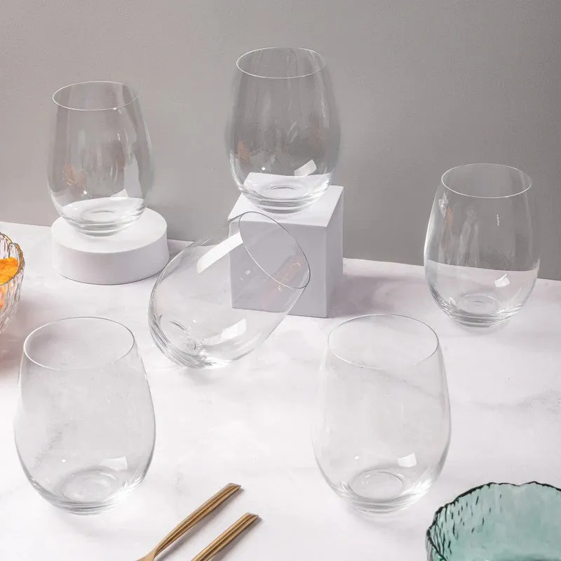 Spherical Glasses (Transparent,320 mL Each) - Set Of Six media 4