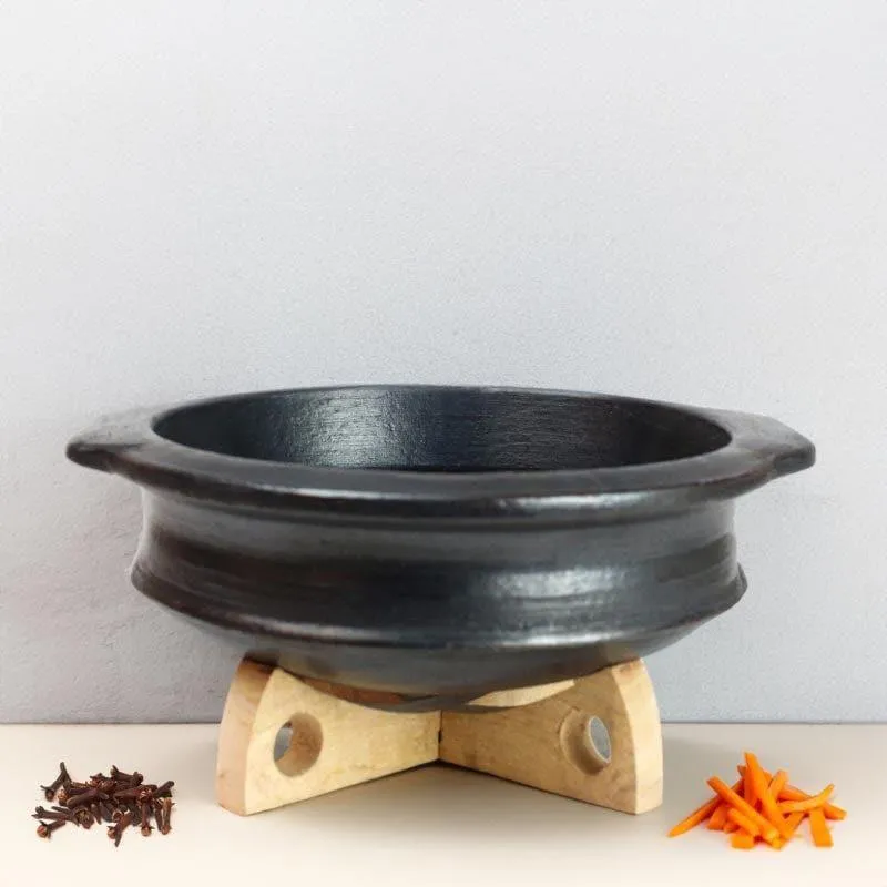 Hirang Clay Pot Black 2000 mL / 9 Inches media 1