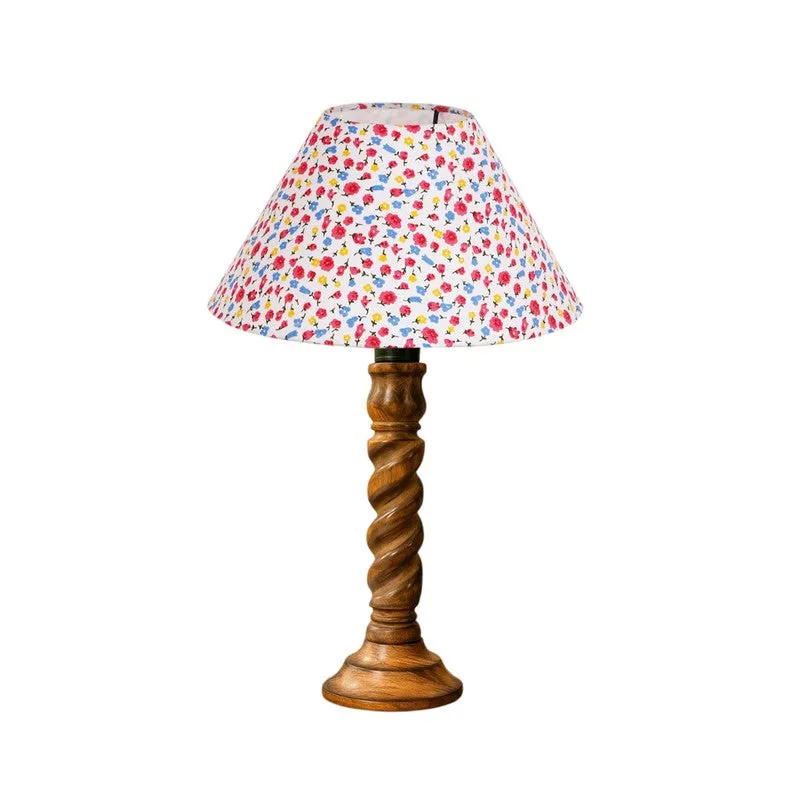Elvane Solin Wooden Table Lamp - Multicolor media 5