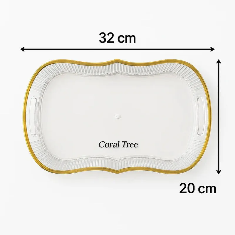 Crystal Clear Acrylic Curved-Edge Serving Tray media 7