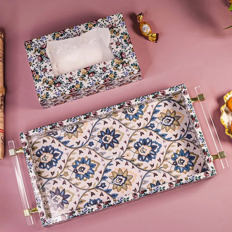 Grace Serve Tray with Tissue Holder - Two Piece Set media 5