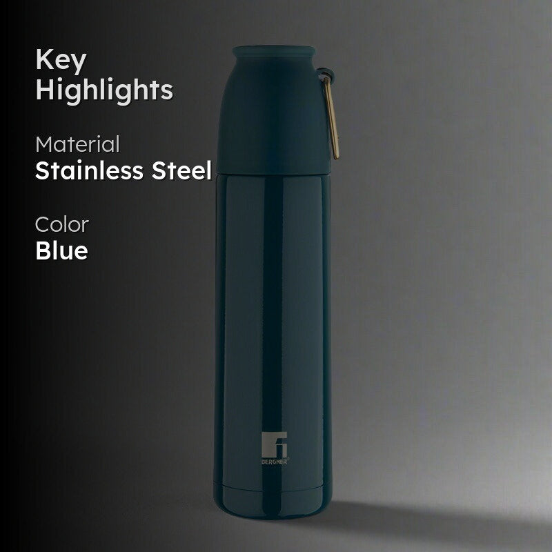 Bergner Walking Thermosteel Hot and Cold Flask (Green) -500 mL media 2