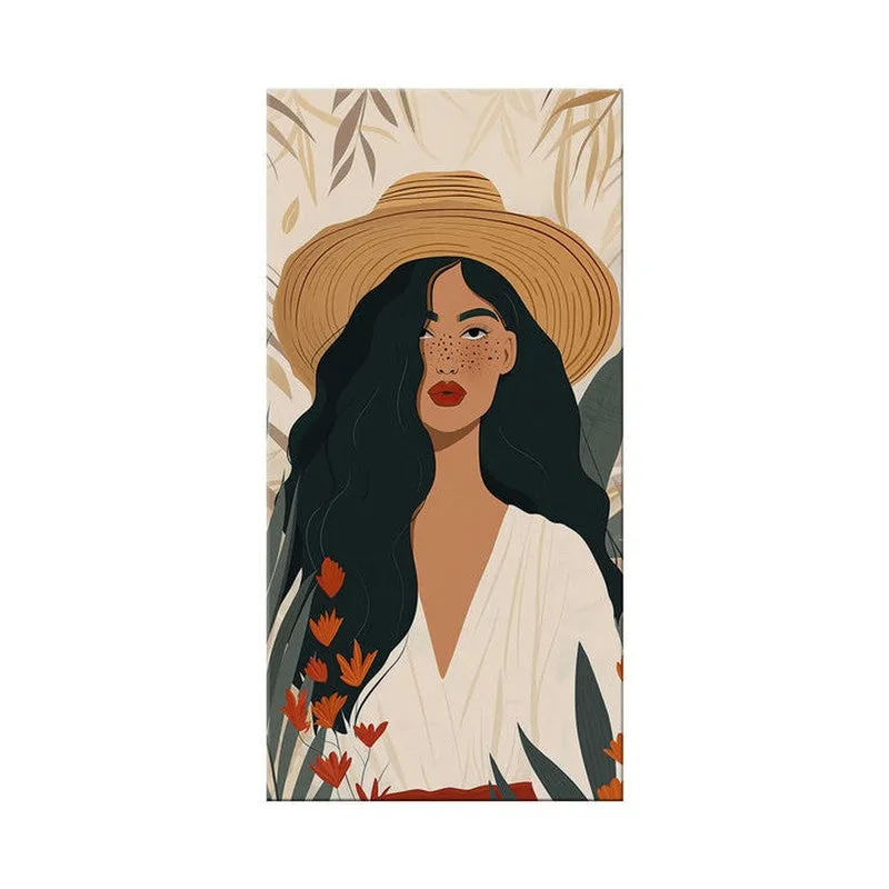 Gypsy Woman Wall Painting media 4