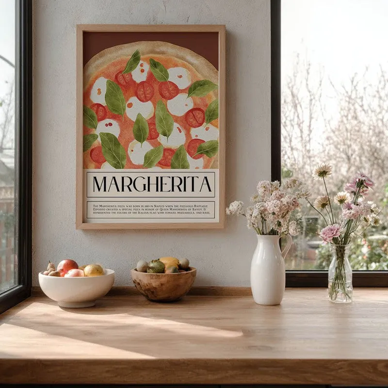 MargheritaPoster Archival Canvas Wall Art - Brown media 6