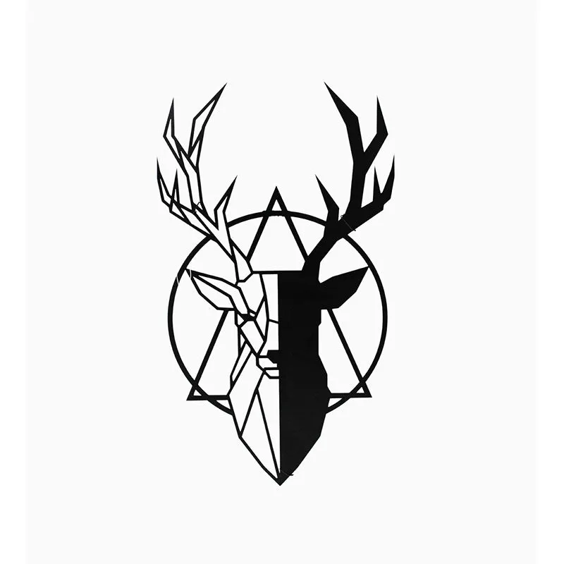 Reindeer Glora Black Iron Wall Accent media 3