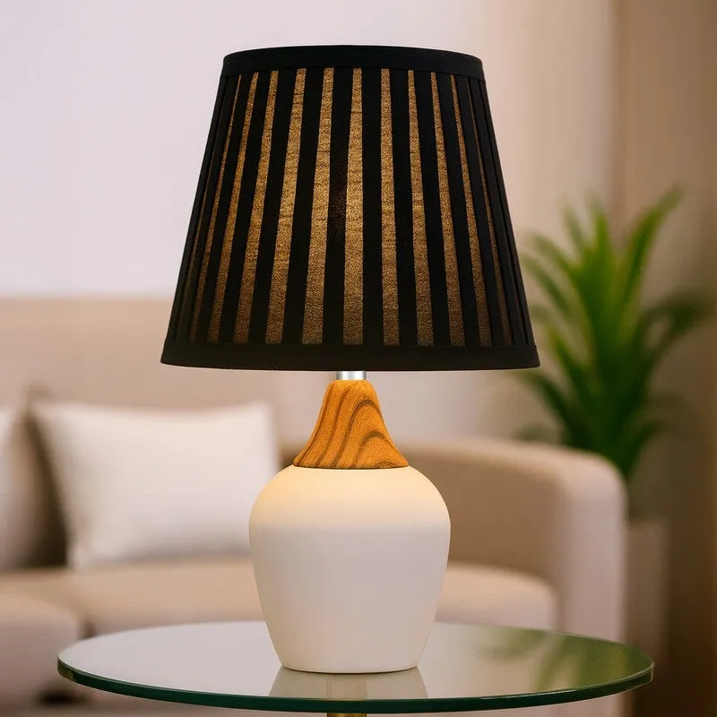 SpectraGlow Dynamic Ceramic Table Lamp - Black media 1