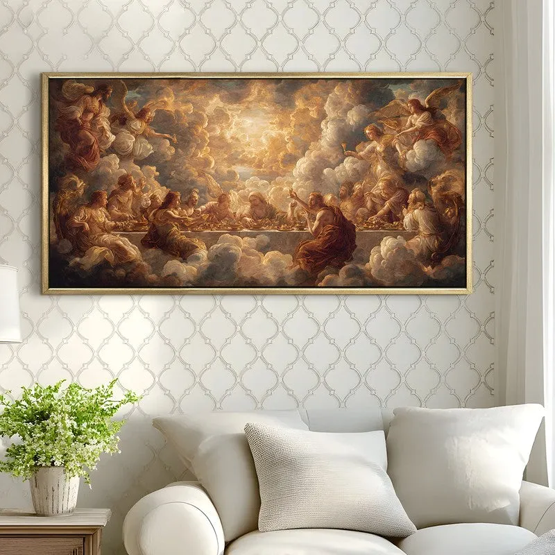 Luminous Clouds Canvas Wall Painting With Frame media 4