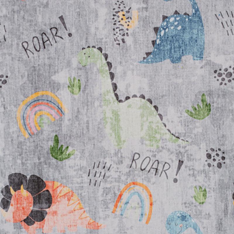 Twinkle Tumble Kids Polyester Anti-Skid Carpet - Grey & Blue media 5