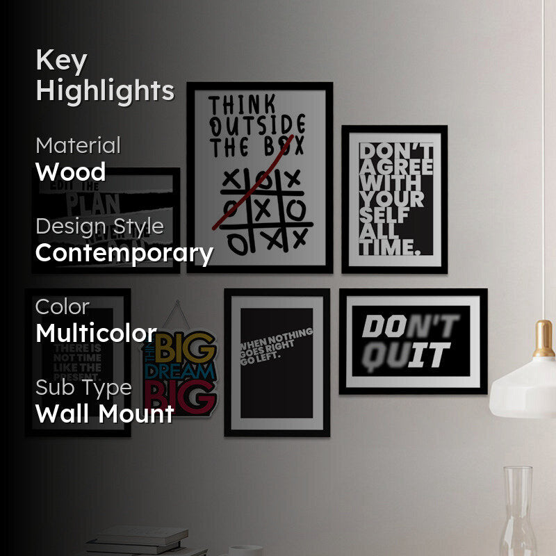 Edit The Plan Wall Art - Set Of Seven media 2