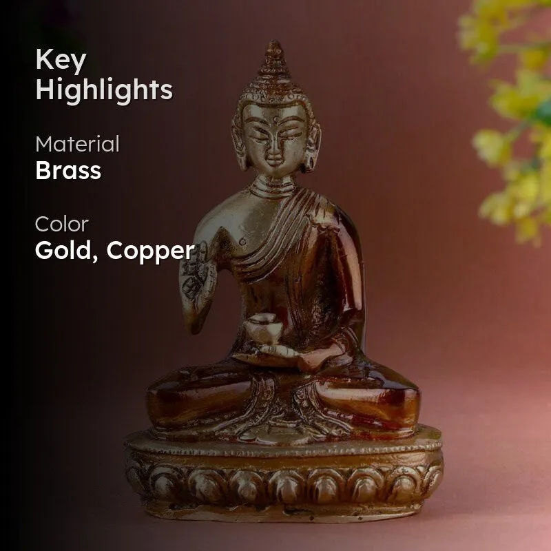 Divine Brass Budha Idol media 2