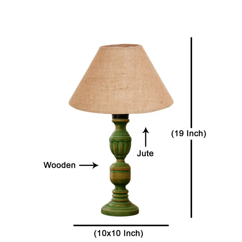 Arvello Oria Wooden Table Lamp - Beige media 8