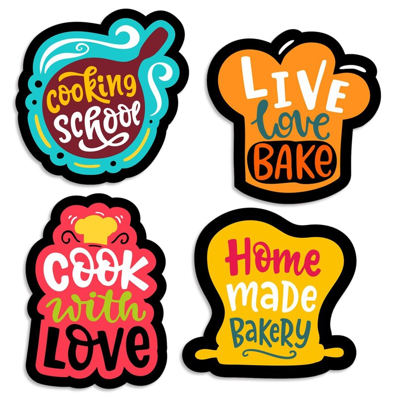 Whisk Takers Fridge Magnets - Set Of Four media 3