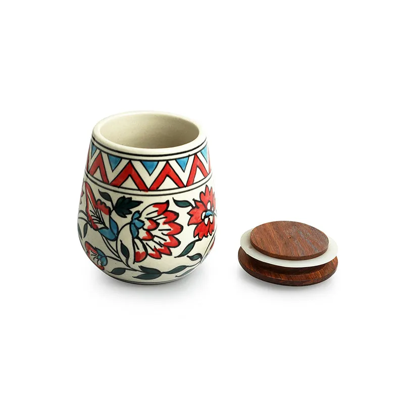 Mesa Dawn Curve Ceramic Jar (480 mL Each) - Set Of Two media 3