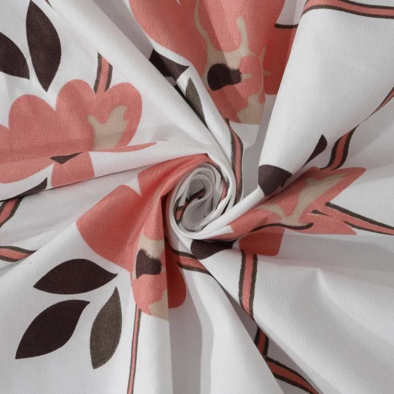 Zephyr Checkered Bedsheet (Peach) - 150 GSM media 4
