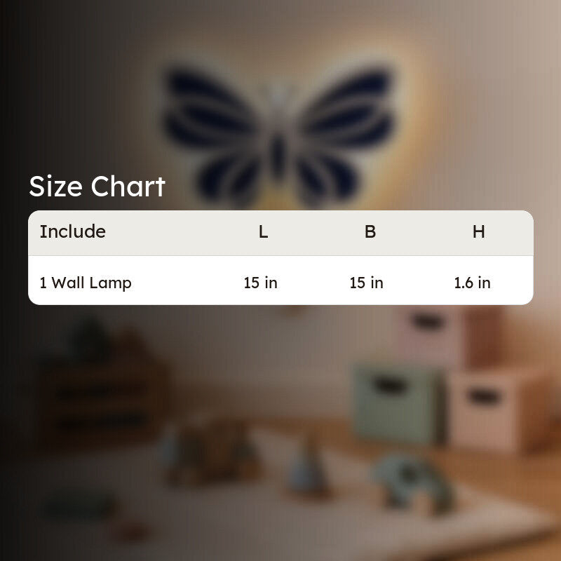 Tiny Butterfly Glow Battery Operated MDF Wall Lamp media 11
