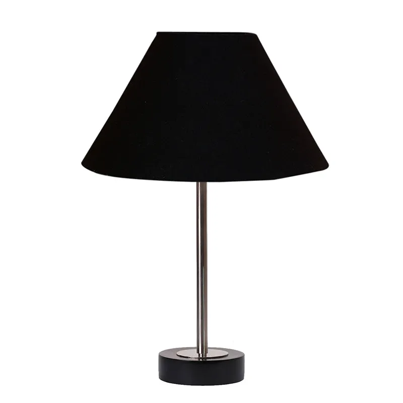 Cotin II Rodin Wooden Table Lamp - Black,Silver media 4