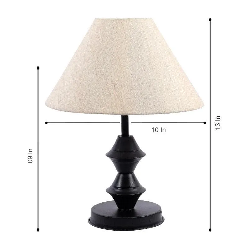 Sadeira Griifeth Fabric Table Lamp - White,Black media 5
