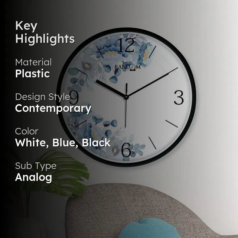 Deen Floral Wall Clock media 2