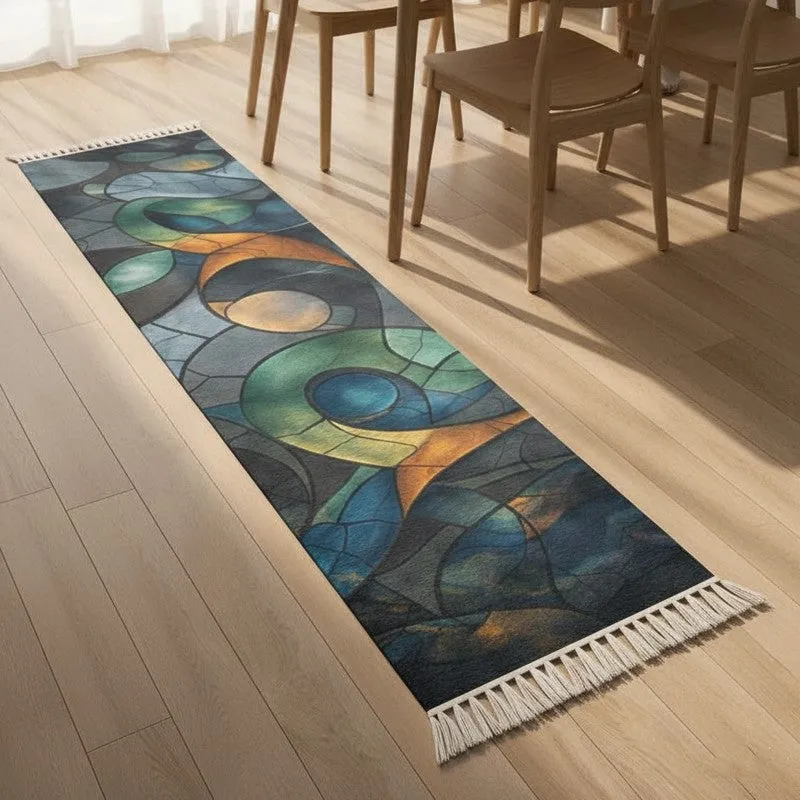 Stained Glass Runner Rug media 5