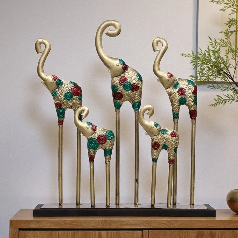 Imperial Elephants Metal Showpiece media 1