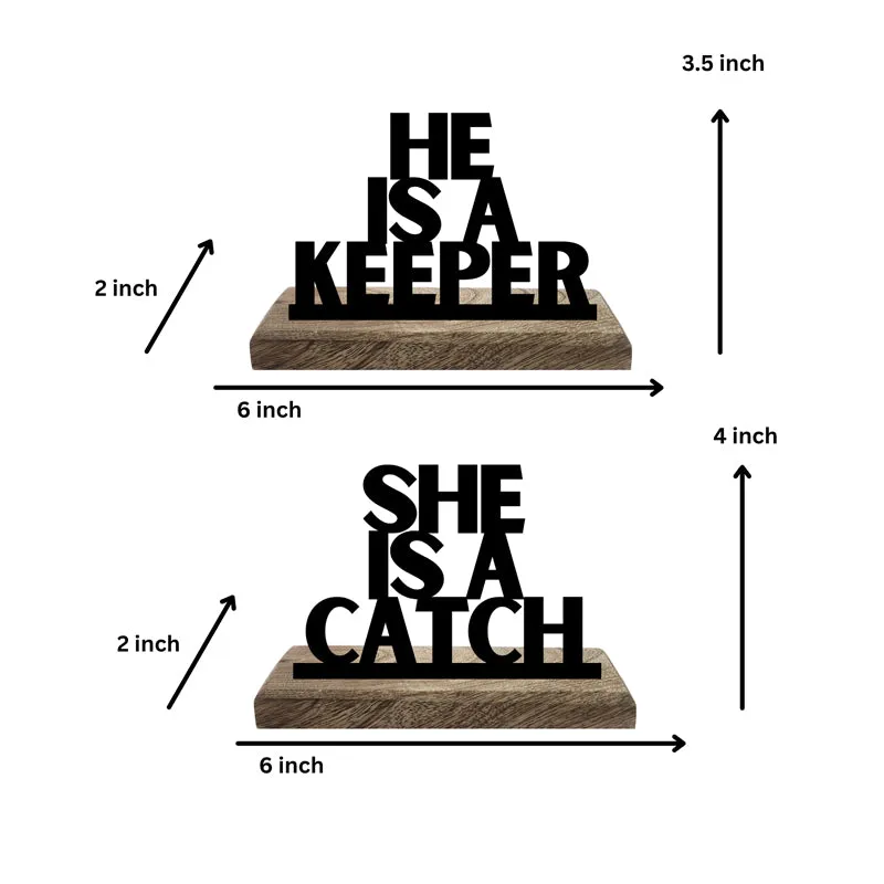 She Is A Catch Showpiece - Set Of Two media 5