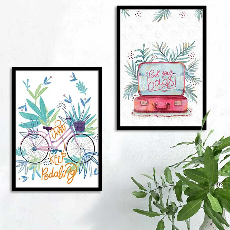 Pack Your Bags Wall Art - Set Of Two media 1
