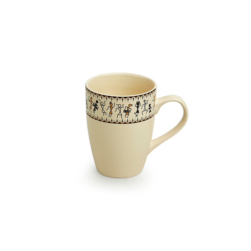 Wise Ceramic Coffee Mug (300 mL Each) - Set of Four media 4