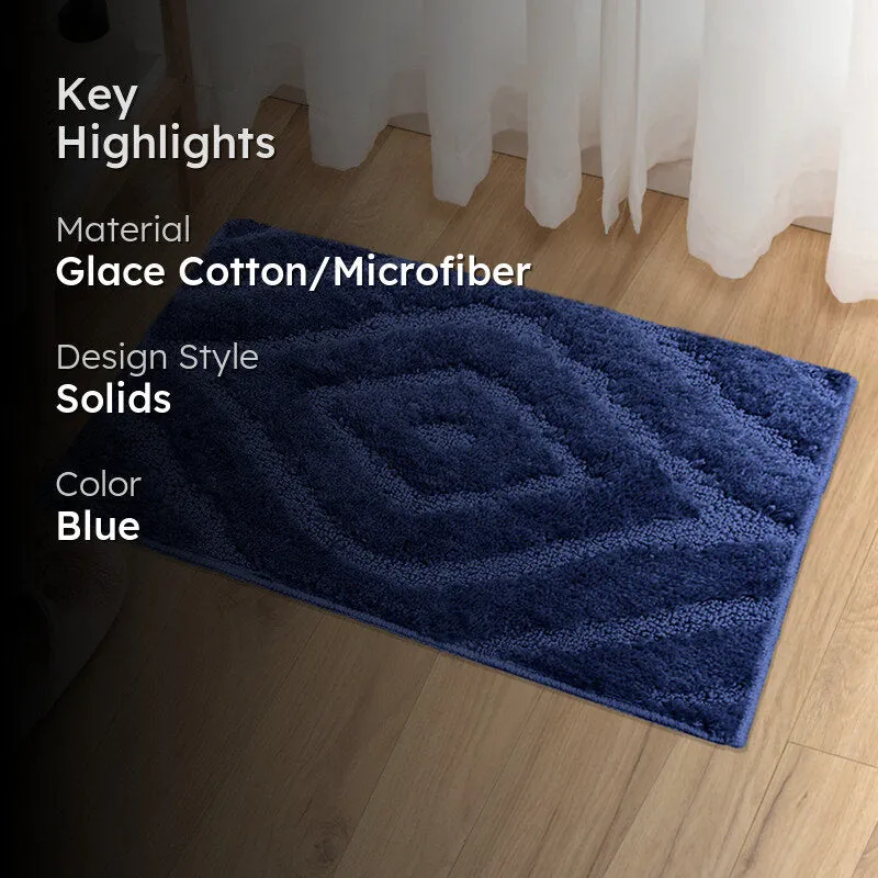 Scotch Stripes Microfiber Bath Mat - Blue media 2