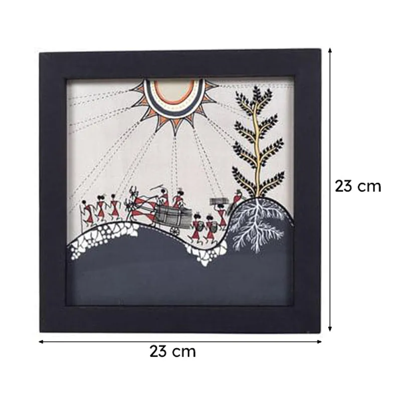 Varuti Vaya Warli Canvas Wall Art - Set Of Two media 7