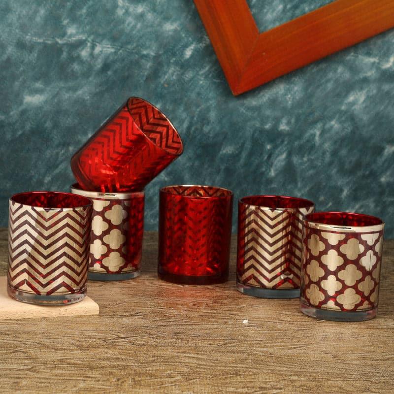 Ethnic Dunro Tealight Candle Holder - Set Of Six media 3