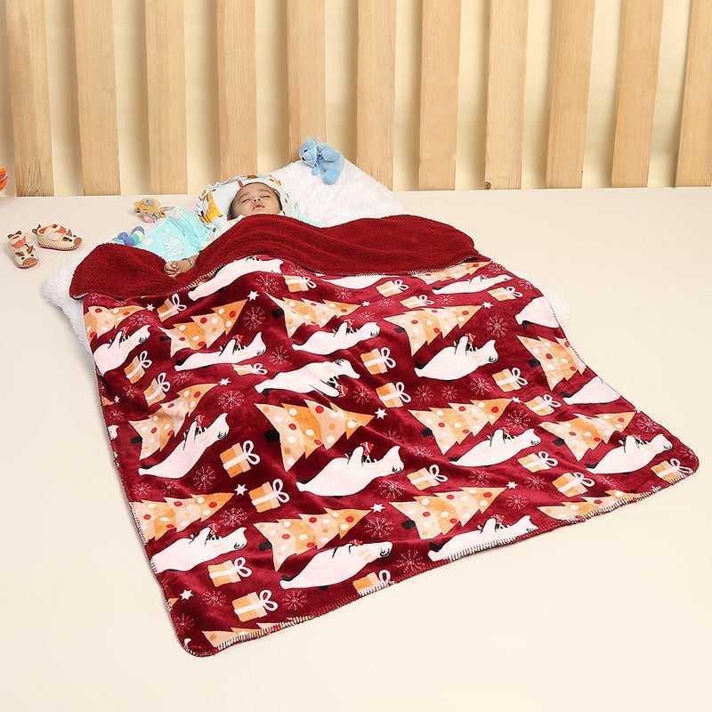 Monte Carlo Whimsical Winter Wrap Kids Blanket - 500 GSM