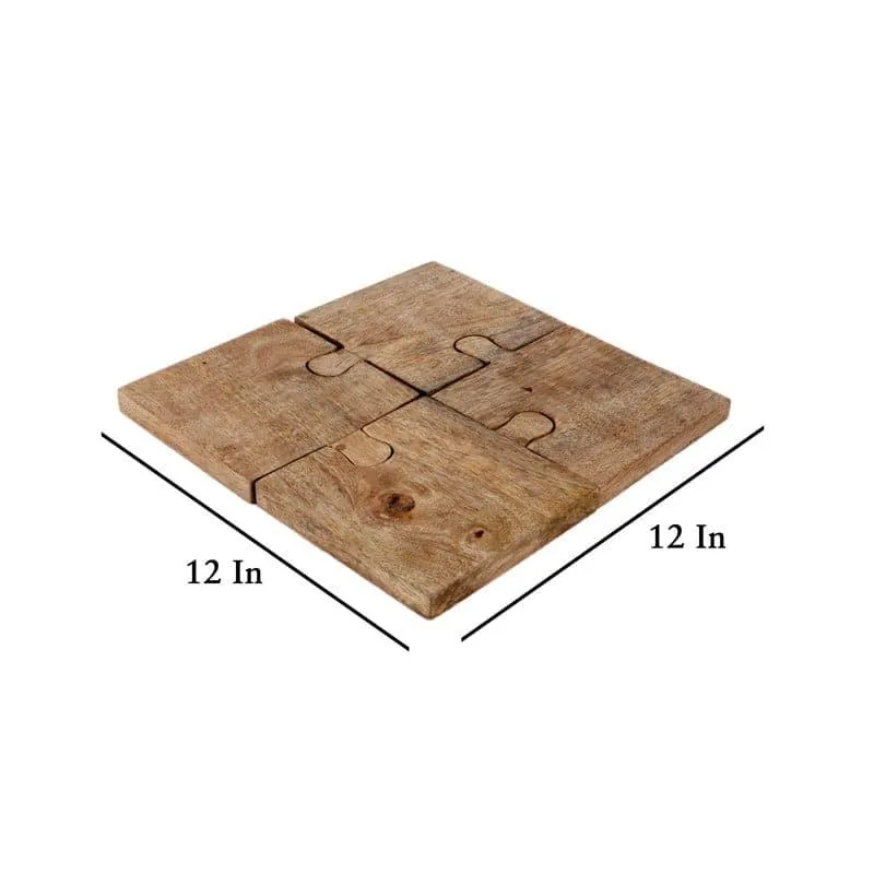 Puzzle Play Mango Wood Platter media 6