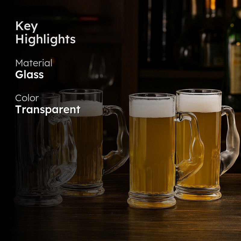 Bravus Beer Mug(450 mL) - Set Of Four media 2