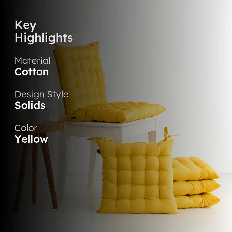 Savra Chair Pad (Yellow) - Set Of Six media 2