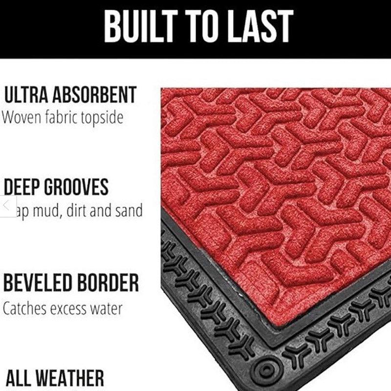 Maxo Antiskid Rubber Door Mats - Red media 7